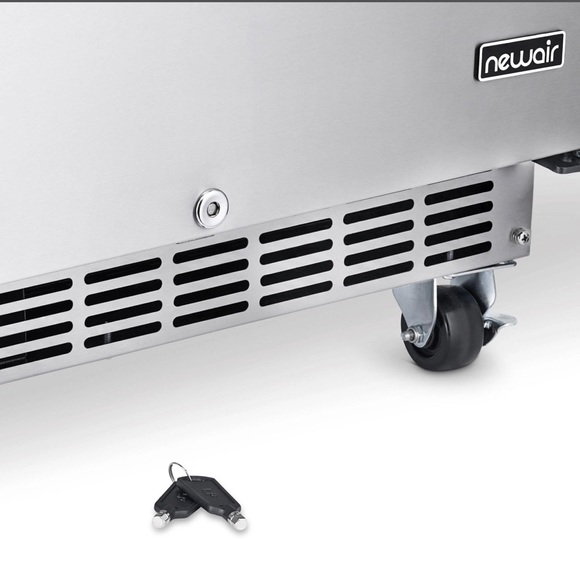 Newair 24” Outdoor Fridge Weatherproof Stainless Steel with Auto-Closing Door - Picture 3 of 9